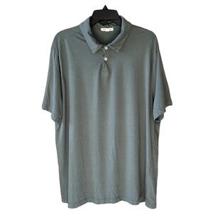 Forty Five Huckberry 100% Supima Cotton Polo Shirt Green XL